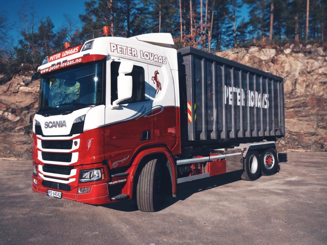 En av våre mange biler.